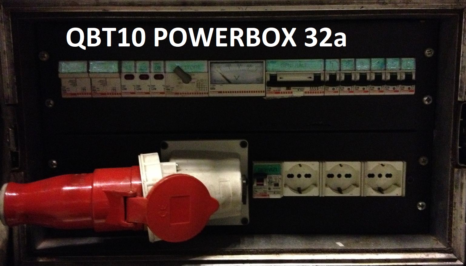 QBT10 POWERBOX 32a 6x16a 220v sdoppiate FRONT