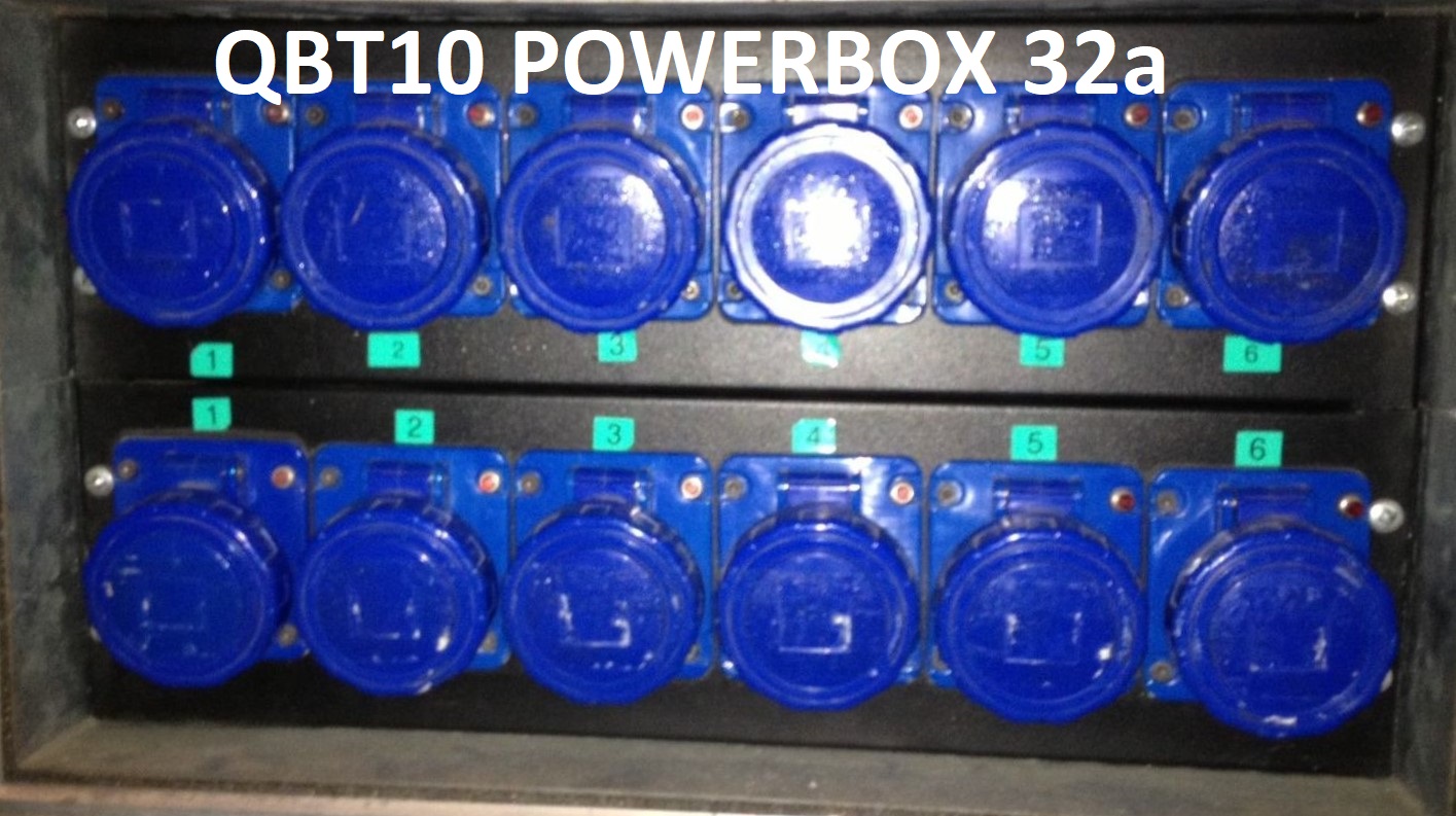QBT10 POWERBOX 32a 6x16a 220v sdoppiate RETRO