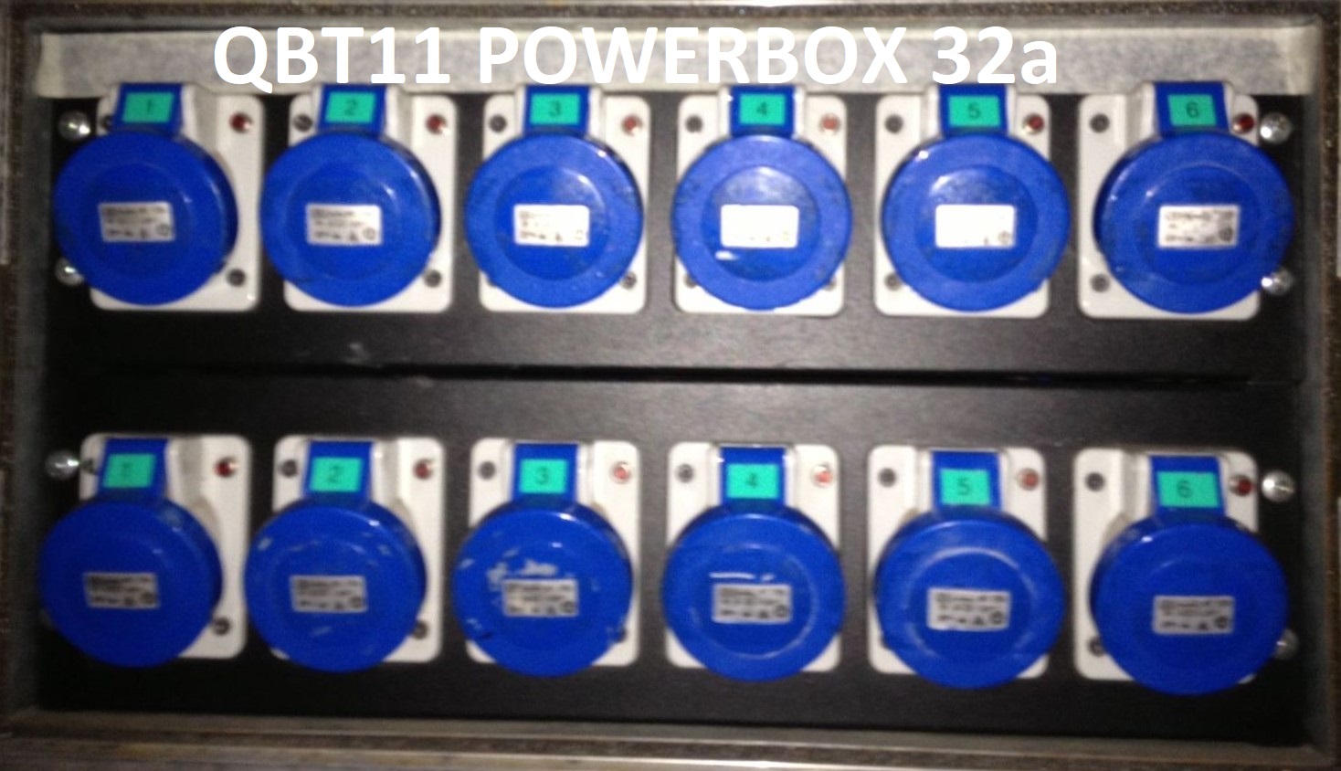 QBT11 POWERBOX 32A 6X16a 220v sdoppiate RETRO