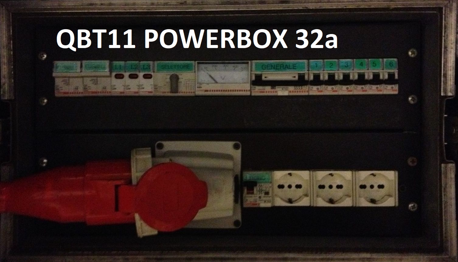 QBT11 POWERBOX 32a 6X16a 220v sdoppiate FRONT