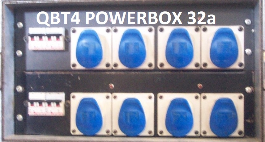 QBT4 POWERBOX 32a 11x16a di cui 4 sdoppiate FRONT