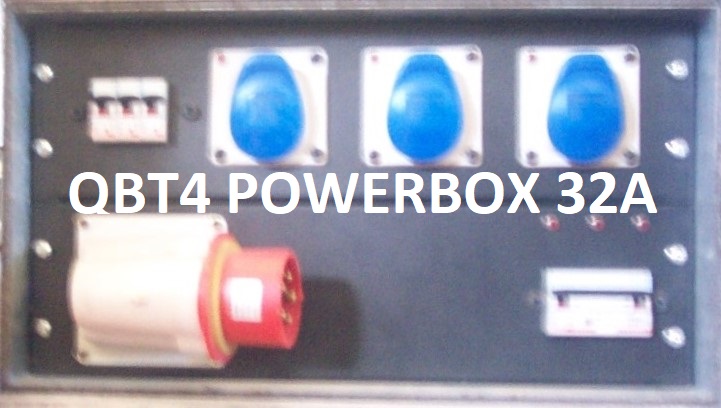 QBT4 POWERBOX 32a 7x16a di cui 4 sdoppiate RETRO