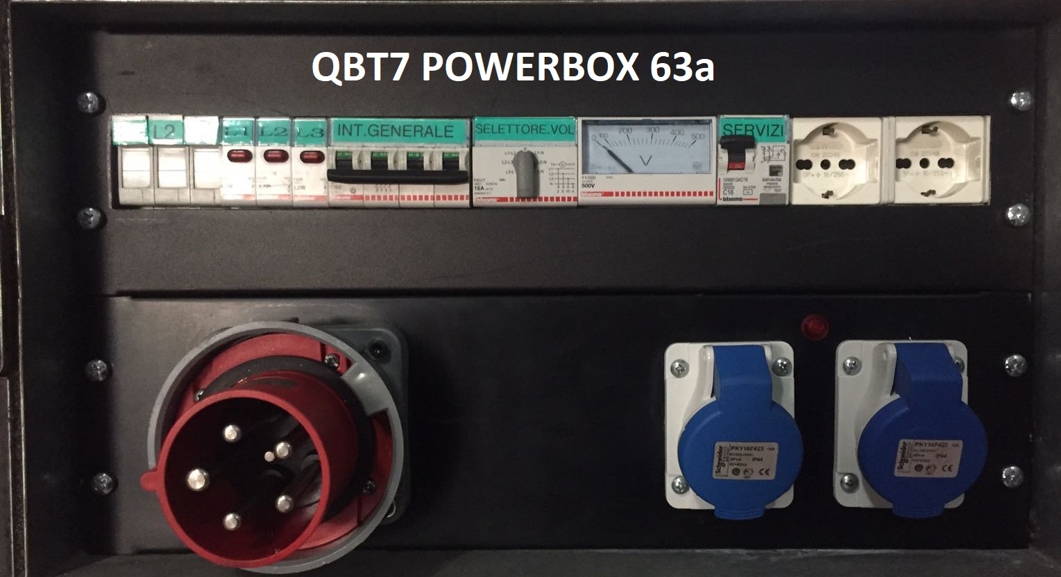 QBT7 POWERBOX 63A 4X32A 380V RETRO