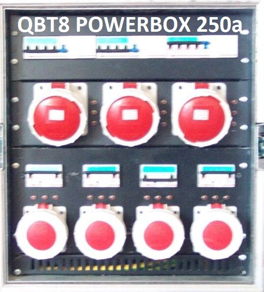 QBT8 POWERBOX 250a 3x63a380v--4x32a 380v FRONT-